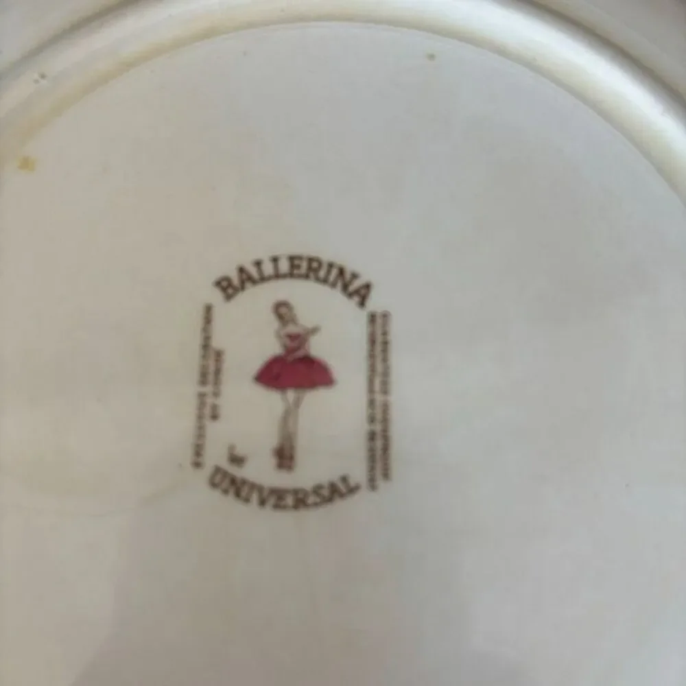 2 Ballerina By Universal Rose Pattern 8” Bowls